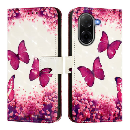 Cover Poco C71 Roze Vlinders