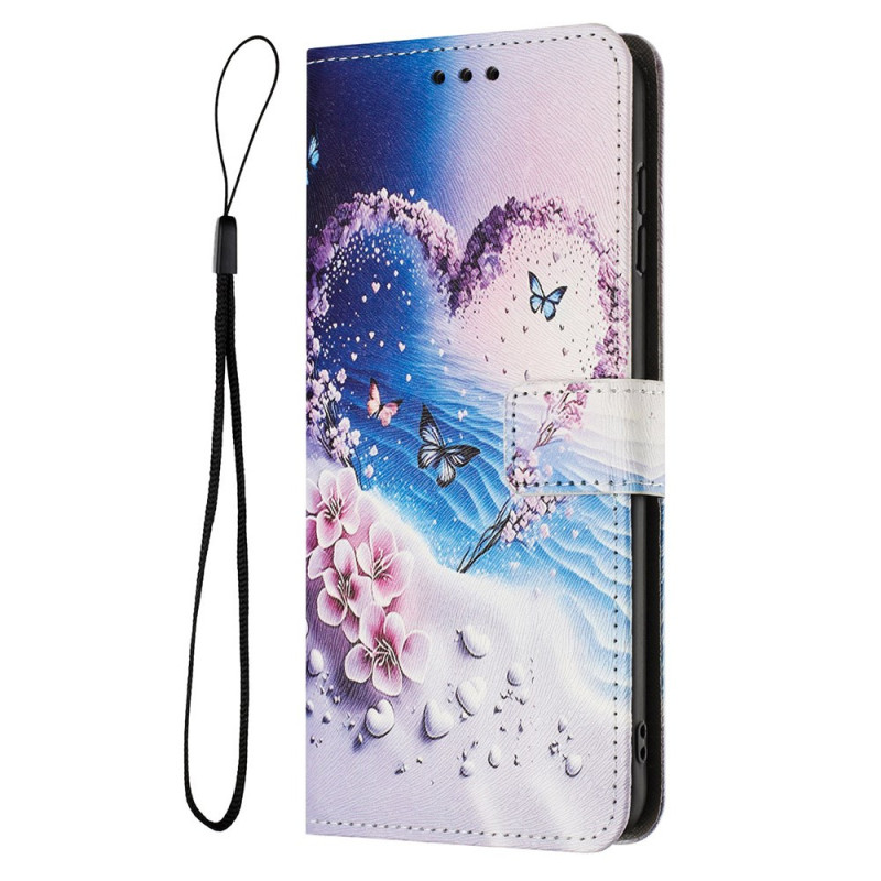 Sony Xperia 1 VII Vlinder- en hartenhoesje