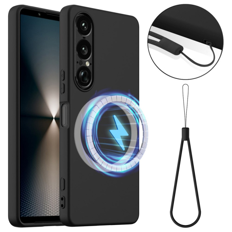 Coque Sony Xperia 1 VII Compatible MagSafe Silicone à Lanière