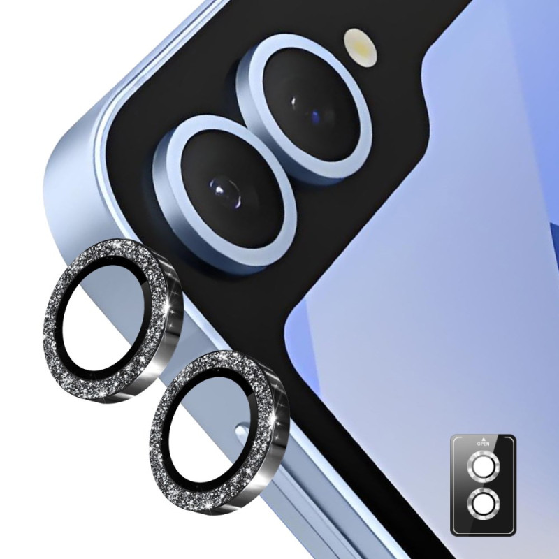 Lensbescherming voor Samsung Galaxy Z Flip 7 Strass Ringen
