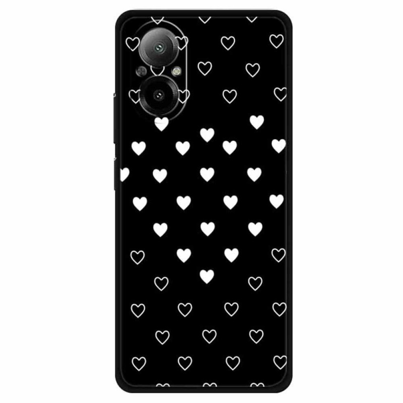 Realme C67 Wit Harten Hoesje