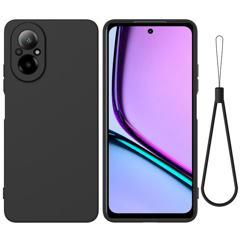 Realme C67 Vloeibaar Silicone Sleutelkoord Hoesje
