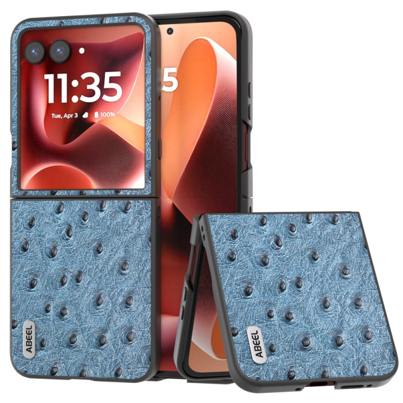 Motorola Razr 60 Ultra Struisvogel Textuur Leren Etui