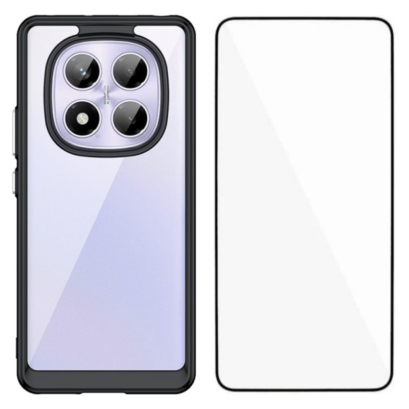 Xiaomi Redmi Note 14 Pro 4G hybride behuizing met gehard glas screenprotector