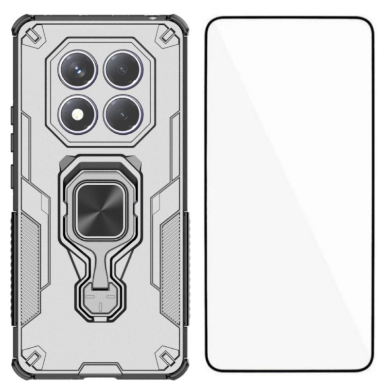 Xiaomi Redmi Note 14 Pro 4G ultrabestendig hoesje met standaard en screenprotector
