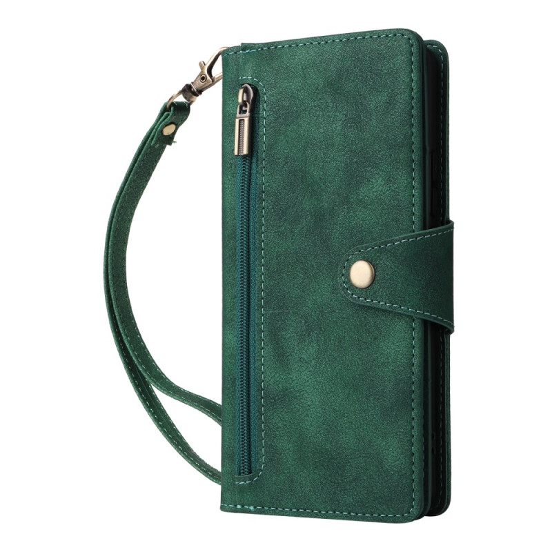 Hoesje Xiaomi Redmi Note 14 Pro 4G Portemonnee met rits en riempje