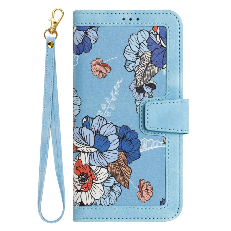 HOusse Xiaomi Redmi Note 14 Pro 4G grafische bloemen riem