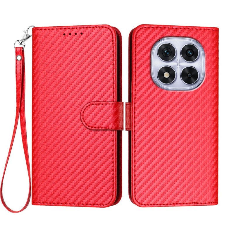 Xiaomi Redmi Note 14 Pro 4G Carbon Fibre Texture Strap Case