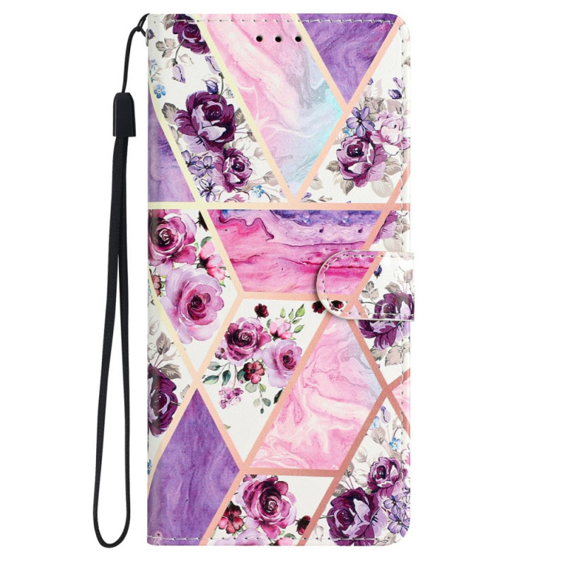 Hoesje Oppo A60 4G Paars Bloemen