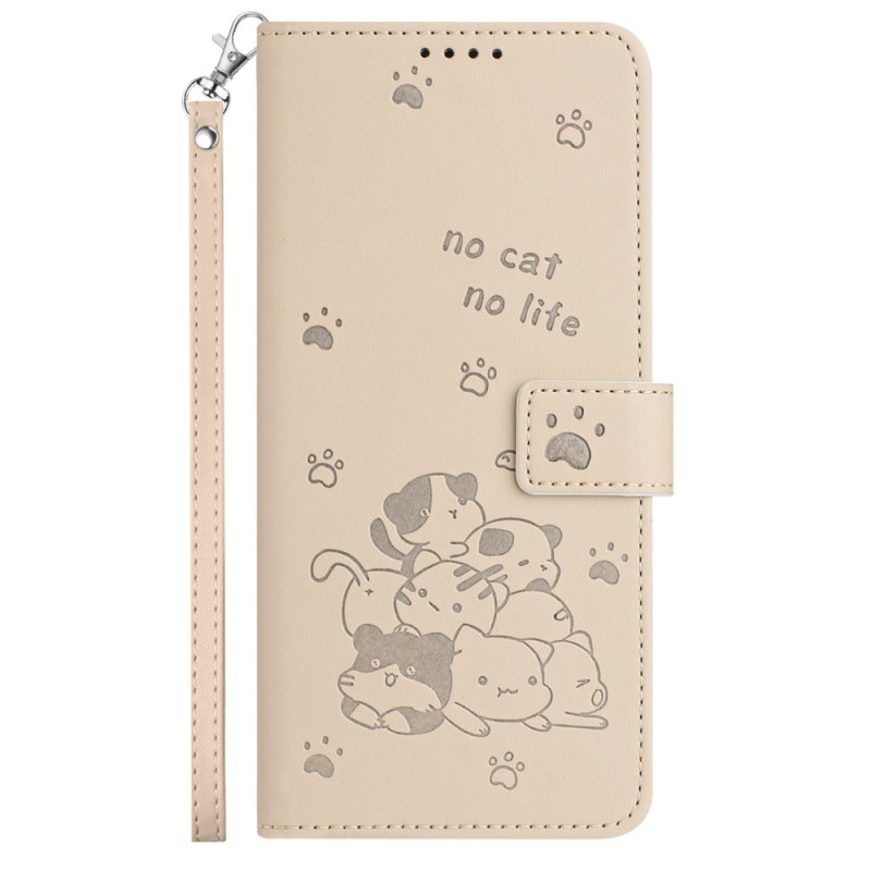 Oppo A80 5G hoesje met bandje Cat