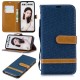 Honor 10 Lite / Huawei P Smart 2019 stof en lederen effect riem case