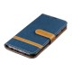Honor 10 Lite / Huawei P Smart 2019 stof en lederen effect riem case
