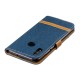 Honor 10 Lite / Huawei P Smart 2019 stof en lederen effect riem case