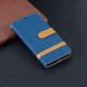 Honor 10 Lite / Huawei P Smart 2019 stof en lederen effect riem case