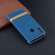 Honor 10 Lite / Huawei P Smart 2019 stof en lederen effect riem case