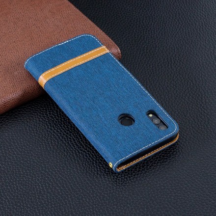 Honor 10 Lite / Huawei P Smart 2019 stof en lederen effect riem case