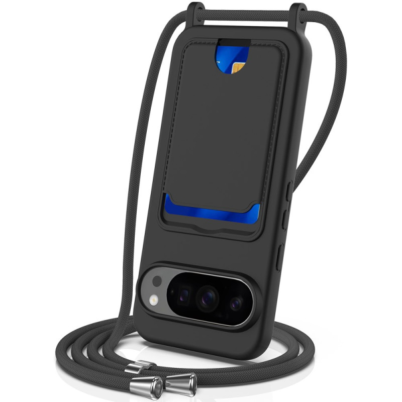 Coque à Cordon Google Pixel 10 Pro XL Silicone avec Porte-Carte