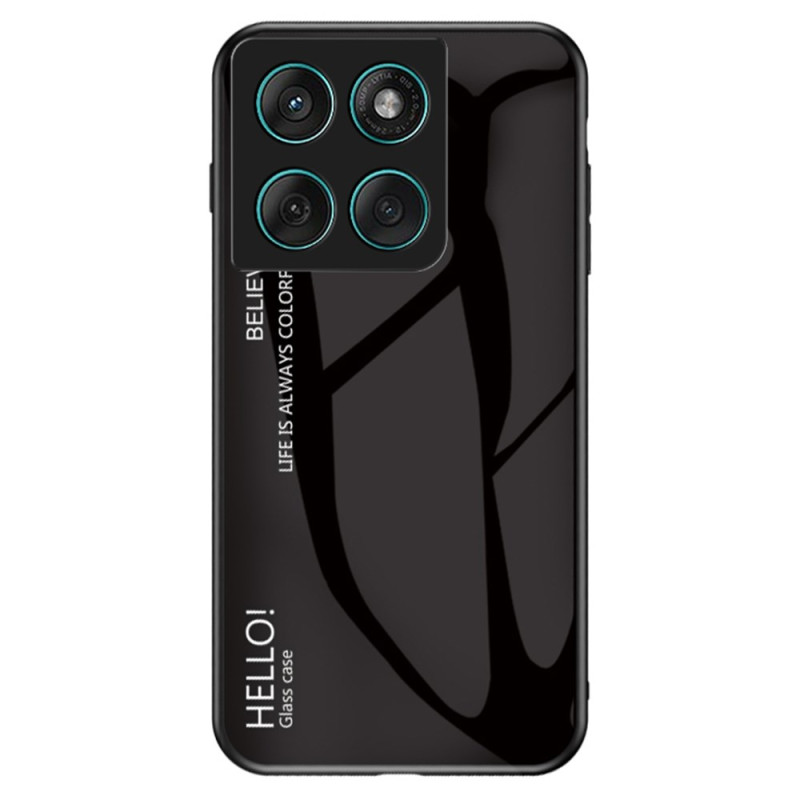 Cover Motorola Edge 60 / 60 Fusion Gehard glas Hallo