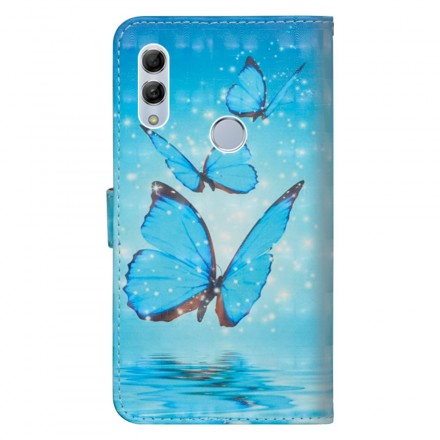 Honor 10 Lite / Huawei P Smart 2019 Vliegende Blauwe Vlinders Case