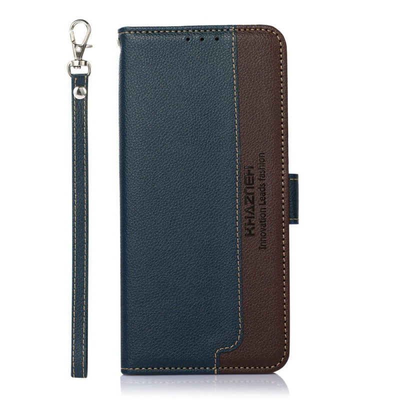 Hoesje iPhone 17 Air Portemonnee RFID Tweekleurig KHAZNEH