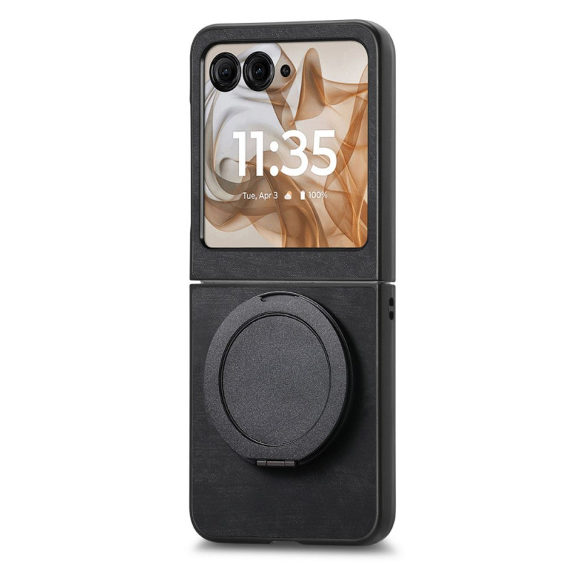 Hoes Motorola Razr 60 / 50 Suede Effect met Roterende Steun