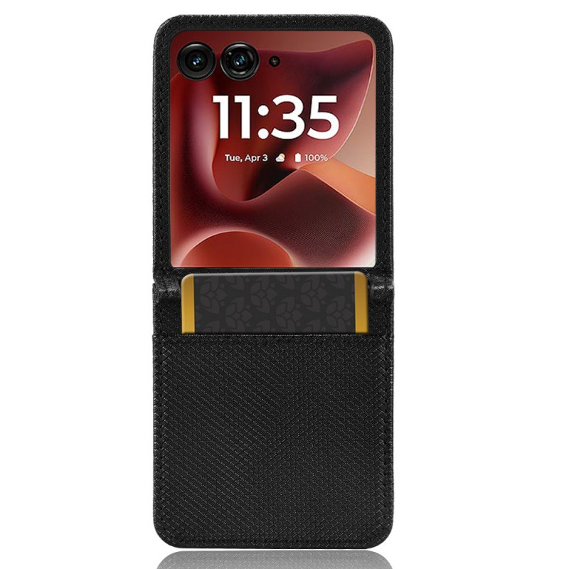 Beschermhoes Motorola Razr 60 Ultra Lederen Textuur