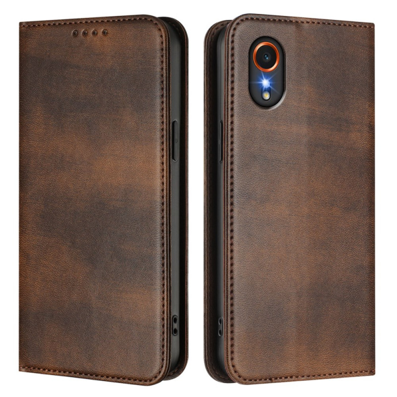 Flip cover Samsung Galaxy Xcover 7 Vintage stijl RFID-bescherming