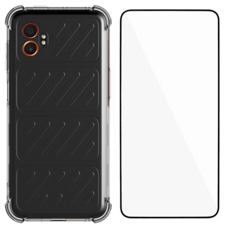Samsung Galaxy XCover 7 Pro Transparant versterkt hoesje met screenprotector