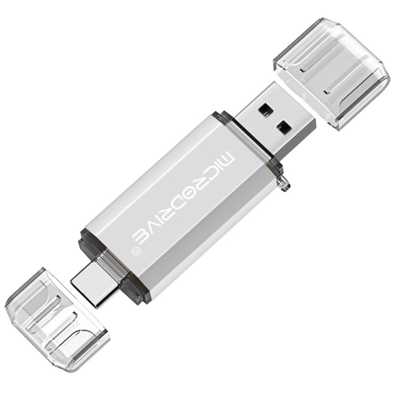 MICRODRIVE 64 GB 2-in-1 USB-stick