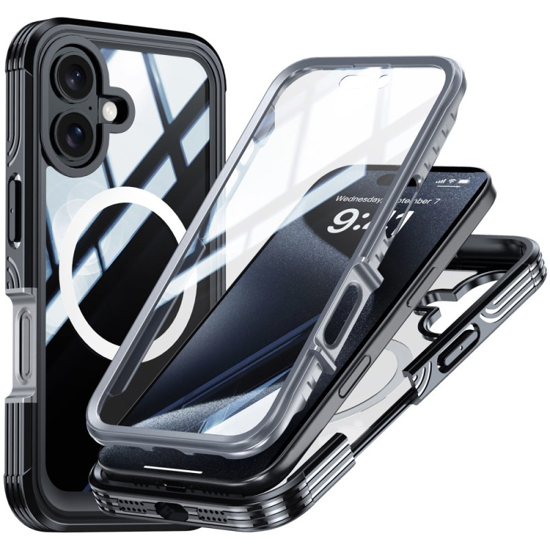 Magnetisch iPhone 16 hoesje met gehard glazen screenprotector