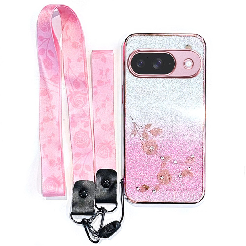 Google Pixel 10 / 10 Pro Strass en Lanyard Hoesje KADEM