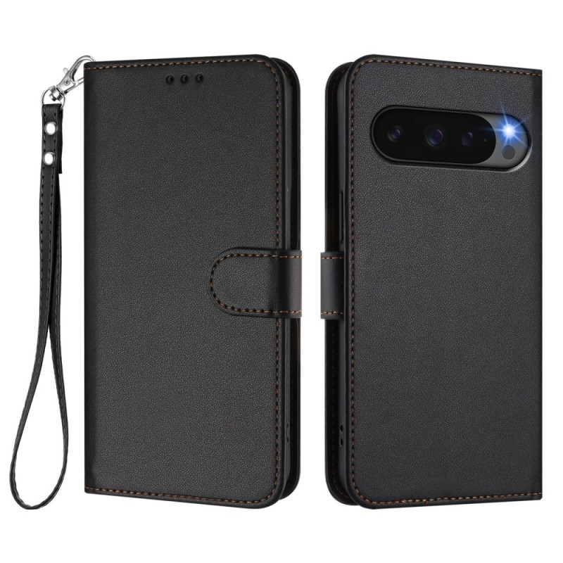 Google Pixel Pro XL Cover Gewoon Kunstleer met Koord
