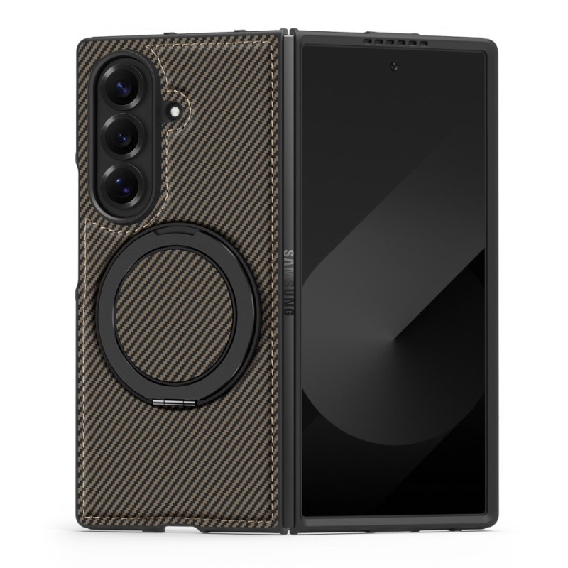 Samsung Galaxy Z Fold 7 Magnetisch Hoesje Structuur Koolstofvezel