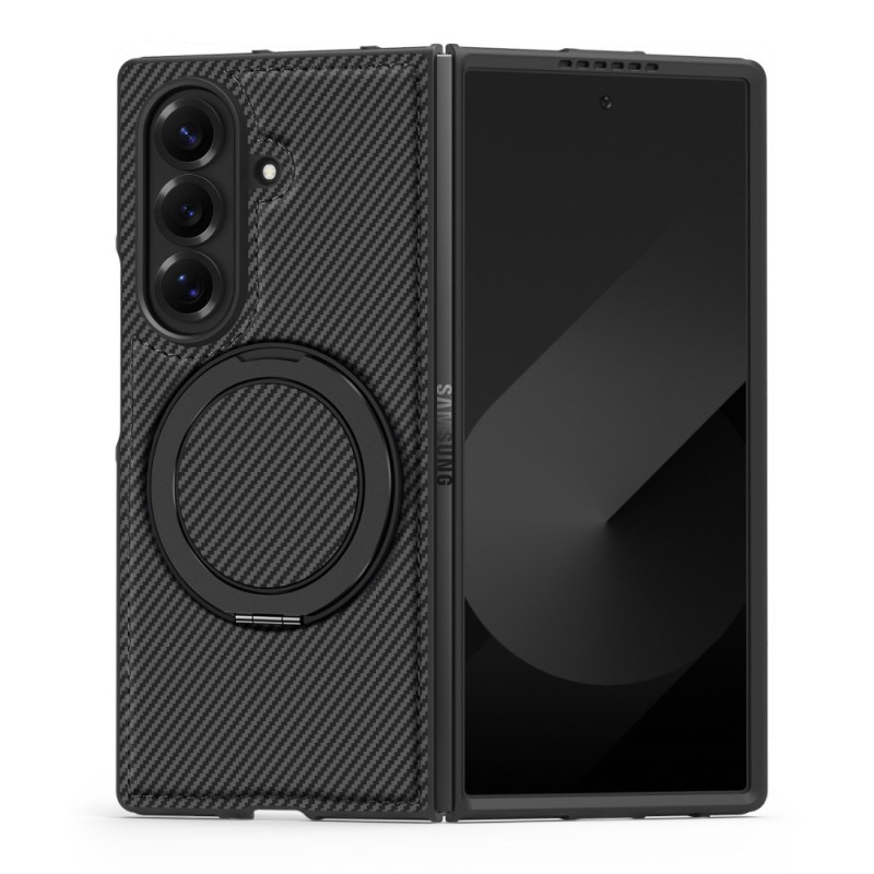 Samsung Galaxy Z Fold 7 Magnetisch Hoesje Structuur Koolstofvezel