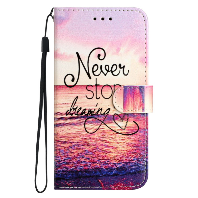 Hoesje Motorola Edge 60 / 60 Fusion Nooit stoppen met dromen