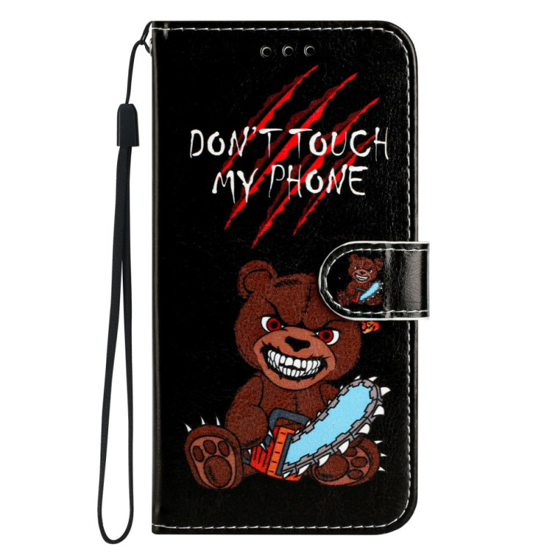 Motorola Edge 60 / 60 Fusion Bear Case Raak mijn telefoon niet aan
