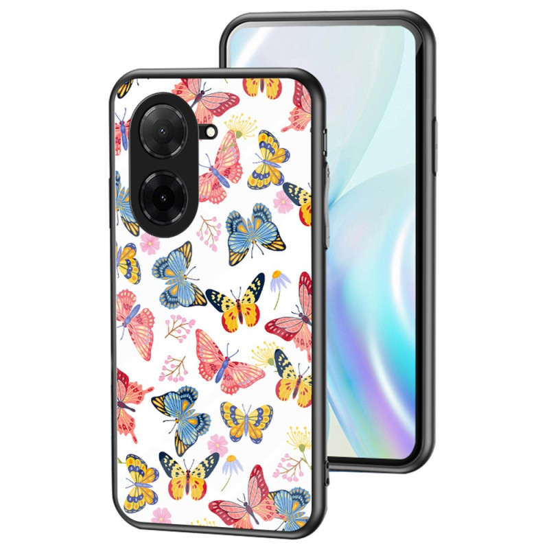 Hoesje Poco C71 Gehard glas Vlinders
