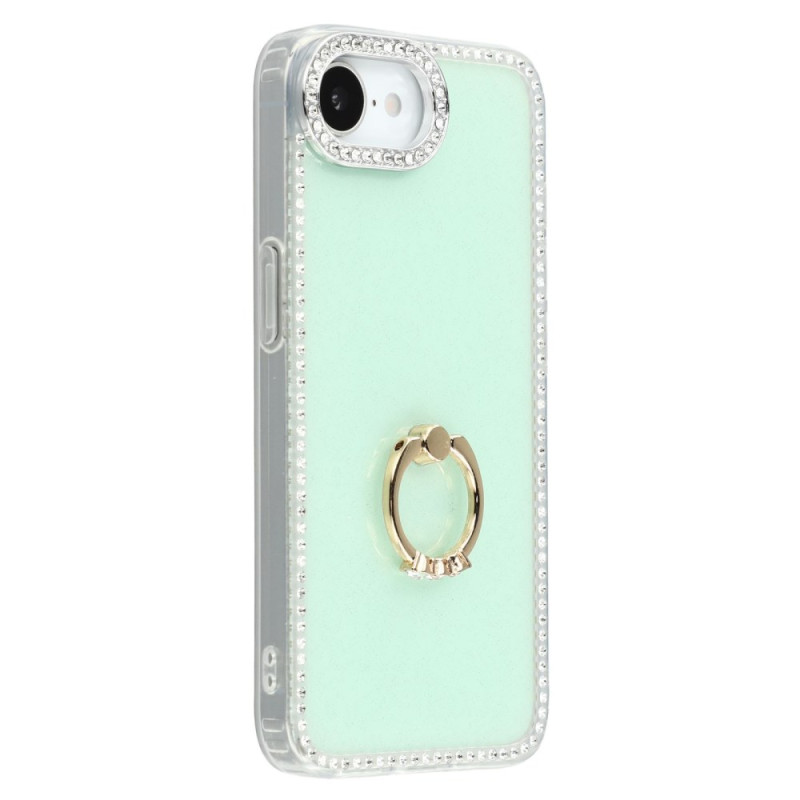 iPhone 16E Hardcase Ring-steun en Strass-rand