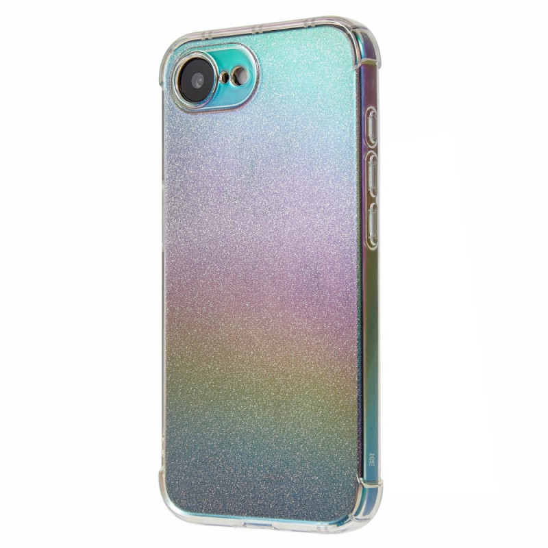 Transparant iPhone 16E hoesje met glitterpapier