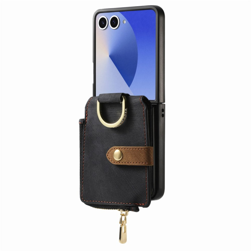 Samsung Galaxy Z Flip 7 hoesje met rits en kaarthouder