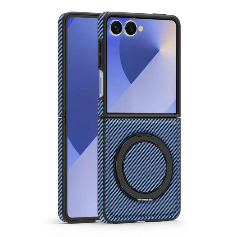 Samsung Galaxy Z Flip 7 Magnetisch Koolstofvezel Hoesje