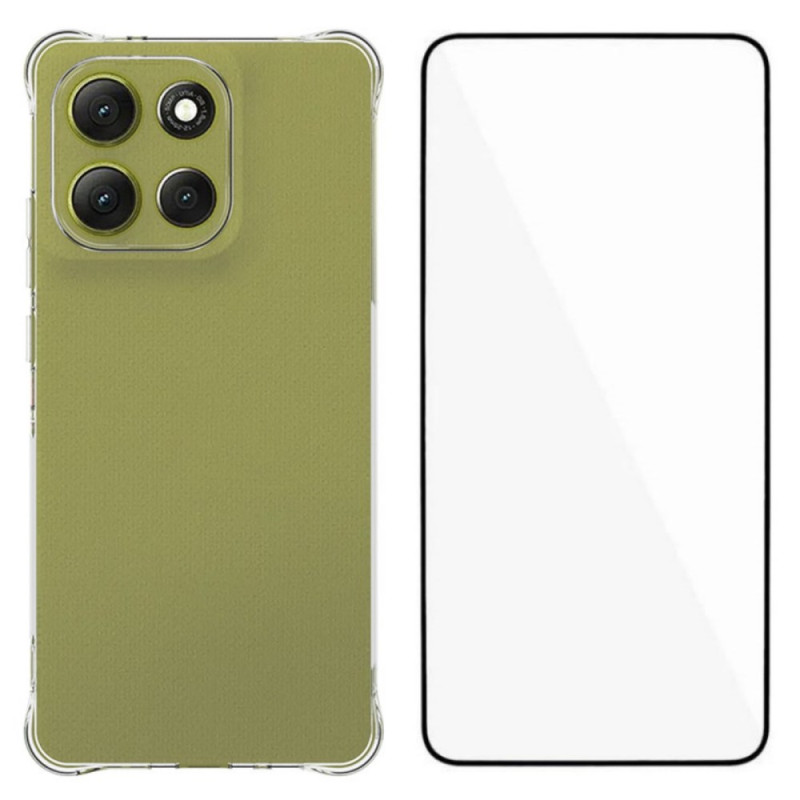 Moto G86 5G versterkt duidelijk geval met gehard glas screenprotector