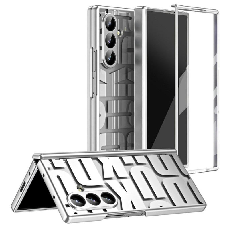 Samsung Galaxy Z Fold 7 Letter Design Case met gehard glas screenprotector