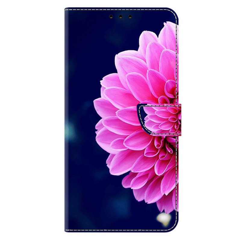 Honor 400 Roze bloem op blauwe achtergrond