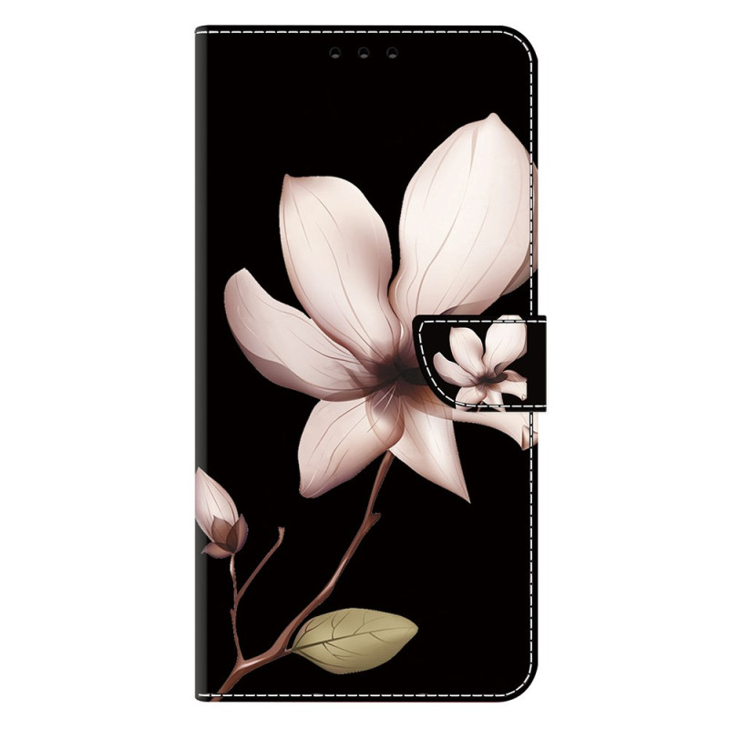 Honor 400 Roze Bloem op Zwarte Achtergrond Hoesje