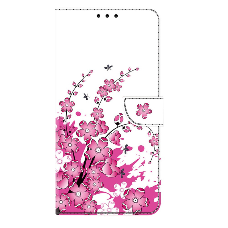 Honor 400 Hoesje Met Roze Bloemmotief