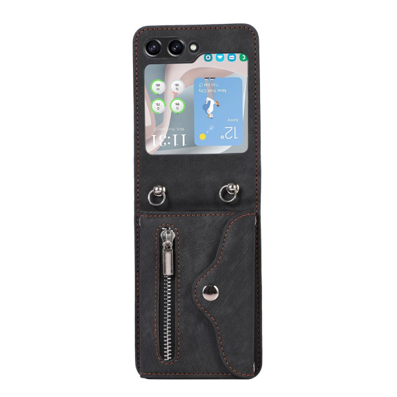 Hoesje Samsung Galaxy Z Flip 7 Portemonnee met Koord
en Schouderriem