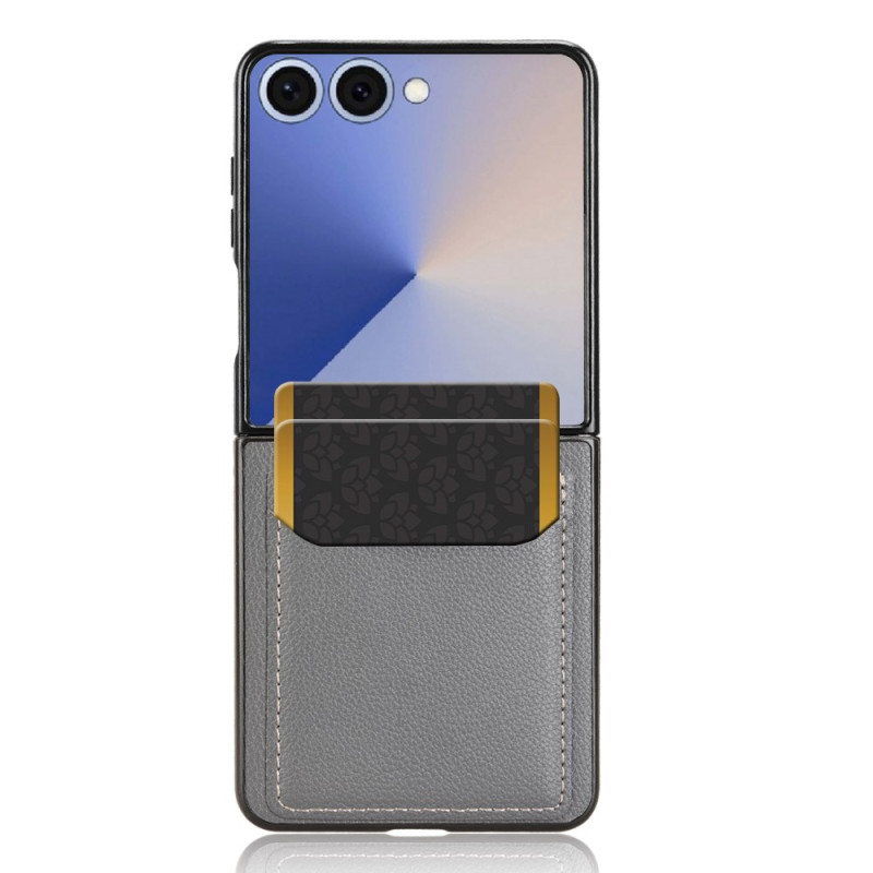 Samsung Galaxy Z Flip 7 Lederen Stijl Hoesje Kaart etui