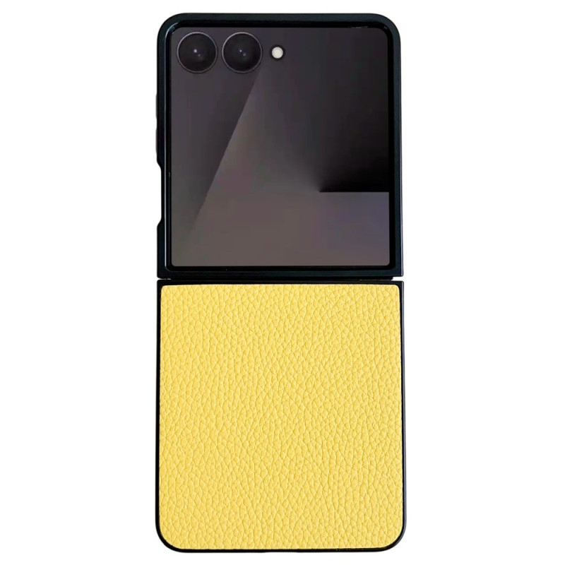 Samsung Galaxy Z Flip 7 Lederen hoesje met textuur