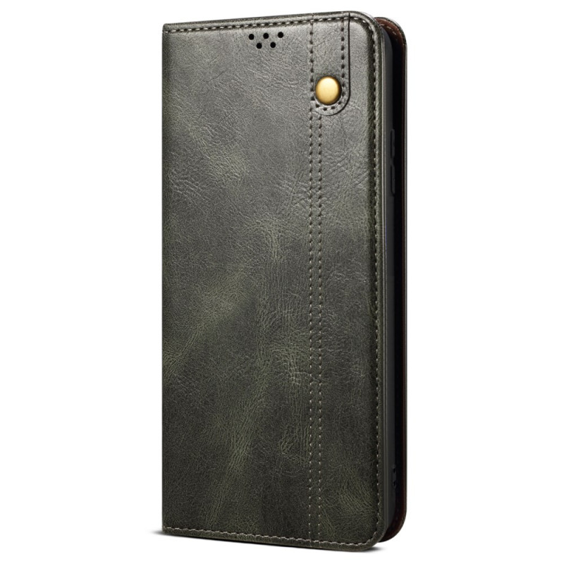 Flip Cover Poco F7 Wasachtig Leer Effect